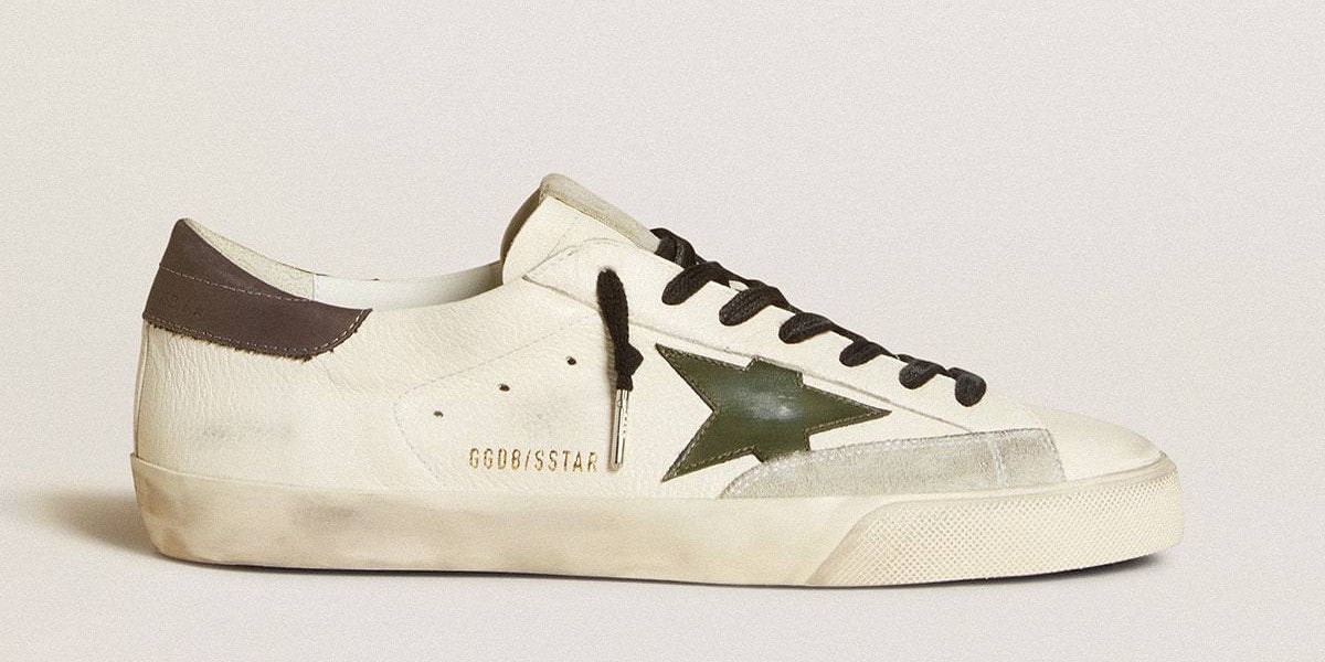 Welcome spring heat Golden Goose with a touch of raffia two