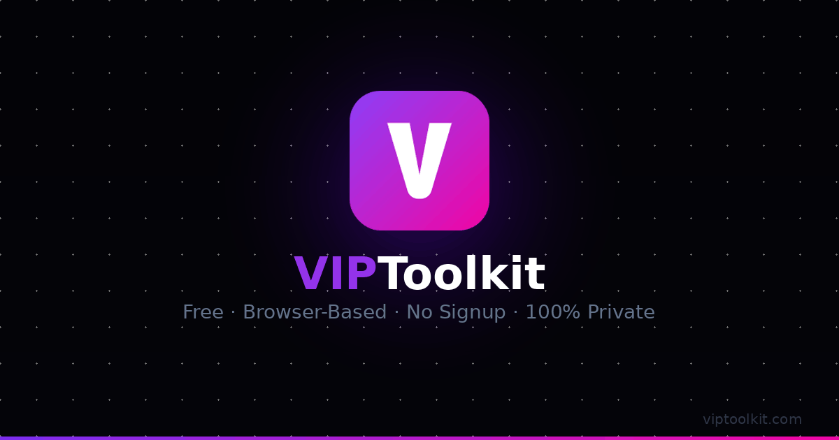 VIPToolkit — Free Online Tools for Everyone